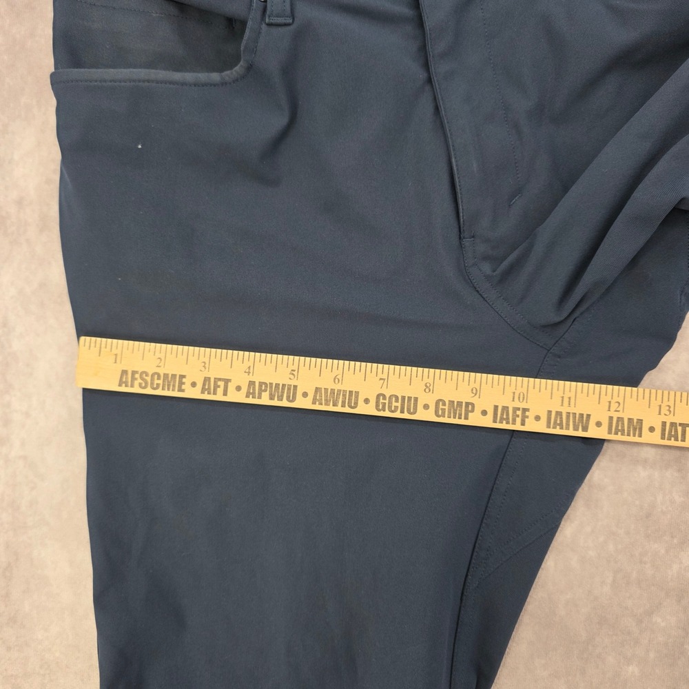 Lululemon ABC Pant Slim Navy Blue Mens 33x27 Technical Five Pocket Trousers - Picture 6 of 7
